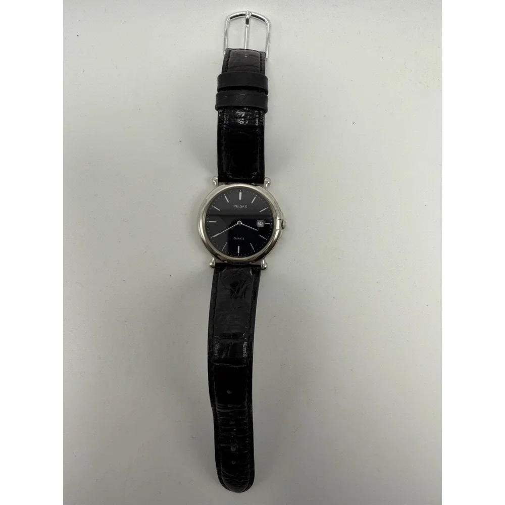 Pulsar V329-7A20 New Battery Unisex Thin Watch‎ 34MM 7.25